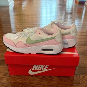 Nike Air Max Pink and Green Sneakers